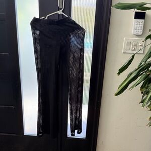 H&M Black Crochet Pants